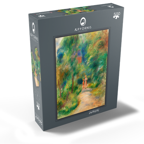 Two Figures on a Path (Deux figures dans un sentier) 1906 by Pierre-Auguste Renoir 500 Jigsaw Puzzle box view1