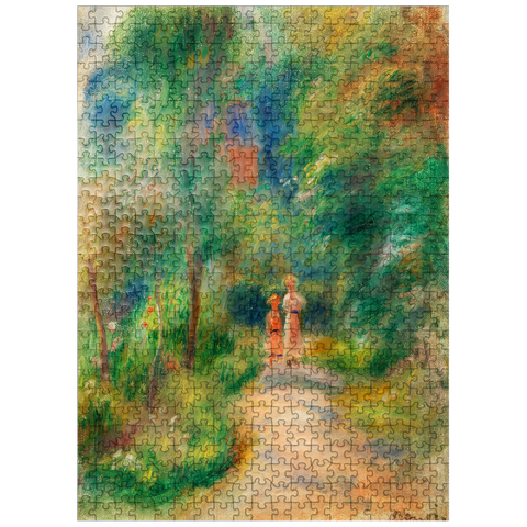 puzzleplate Two Figures on a Path (Deux figures dans un sentier) 1906 by Pierre-Auguste Renoir 500 Jigsaw Puzzle