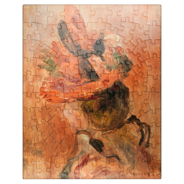 puzzleplate Womans Head with Red Hat 1890 by Pierre-Auguste Renoir 100 Jigsaw Puzzle