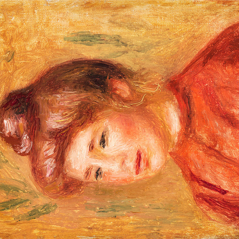 Bust of Woman in Red (Buste de femme en rouge) (1905-1908) by Pierre-Auguste Renoir 1000 Jigsaw Puzzle 3D Modell