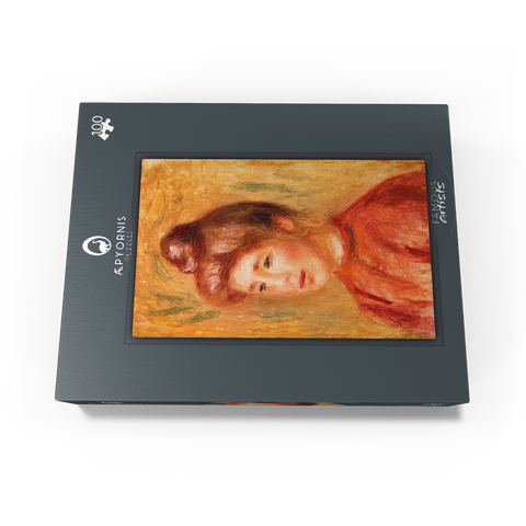 Bust of Woman in Red (Buste de femme en rouge) 1905-1908 by Pierre-Auguste Renoir 100 Jigsaw Puzzle box view1