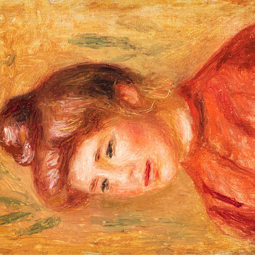 Bust of Woman in Red (Buste de femme en rouge) 1905-1908 by Pierre-Auguste Renoir 100 Jigsaw Puzzle 3D Modell