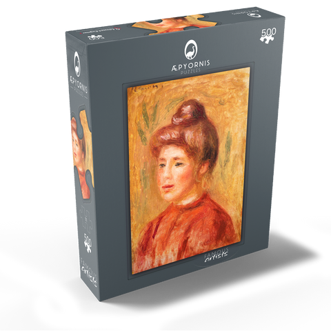 Bust of Woman in Red (Buste de femme en rouge) 1905-1908 by Pierre-Auguste Renoir 500 Jigsaw Puzzle box view1