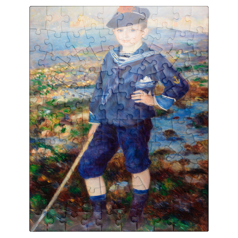puzzleplate Sailor Boy Portrait of Robert Nunès 1883 by Pierre-Auguste Renoir 100 Jigsaw Puzzle