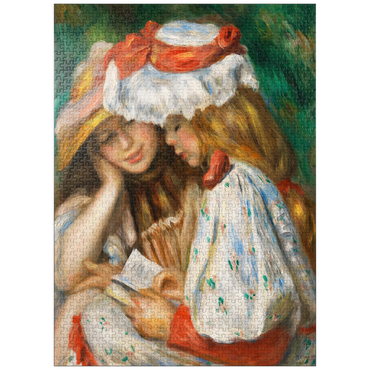 puzzleplate Two Girls Reading (c. 1890-1891) by Pierre-Auguste Renoir 1000 Jigsaw Puzzle