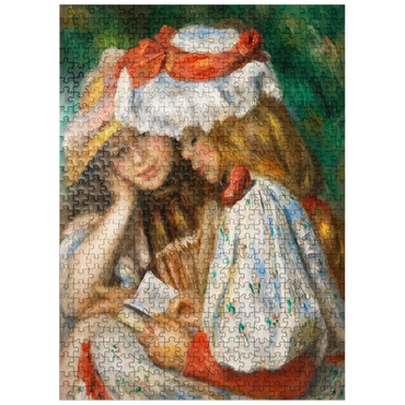 puzzleplate Two Girls Reading 1890-1891 by Pierre-Auguste Renoir 500 Jigsaw Puzzle