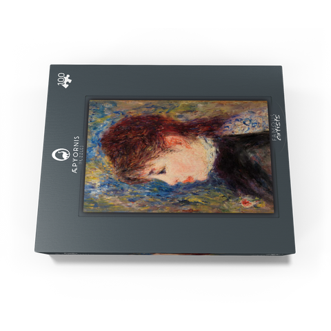 Young Woman with Rose (Jeune fille Ã la rose) 1877 by Pierre-Auguste Renoir 100 Jigsaw Puzzle box view1