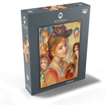 Study of Girls' Heads (Étude de têtes de jeunes filles) (1893) by Pierre-Auguste Renoir 1000 Jigsaw Puzzle box view1