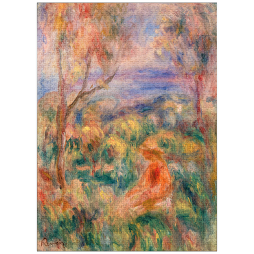 puzzleplate Seated Woman with Sea in the Distance (Femme assise au bord de la mer) (1917) by Pierre-Auguste Renoir 1000 Jigsaw Puzzle