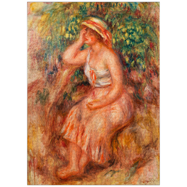 puzzleplate Woman Daydreaming (Rêveuse) (1913) by Pierre-Auguste Renoir 1000 Jigsaw Puzzle