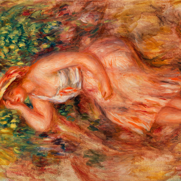 Woman Daydreaming (Rêveuse) (1913) by Pierre-Auguste Renoir 1000 Jigsaw Puzzle 3D Modell