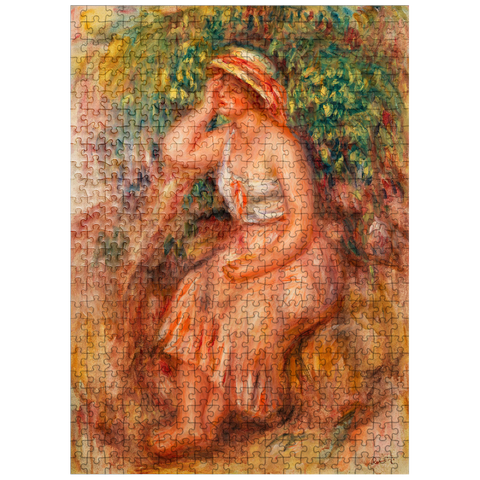 puzzleplate Woman Daydreaming (Rêveuse) 1913 by Pierre-Auguste Renoir 500 Jigsaw Puzzle