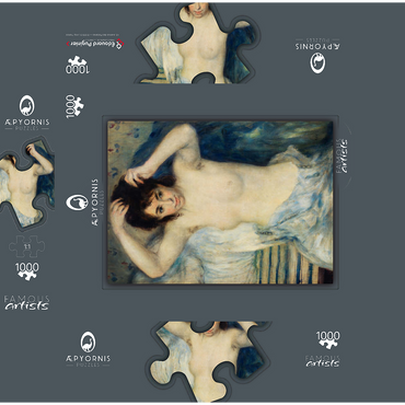 Before the Bath (Avant le bain) (1875) by Pierre-Auguste Renoir 1000 Jigsaw Puzzle box 3D Modell