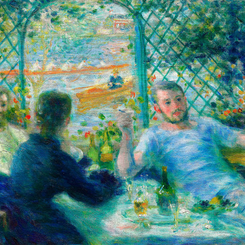 Lunch at the Restaurant Fournaise (The Rowers' Lunch) (1875) by Pierre-Auguste Renoir 1000 Jigsaw Puzzle 3D Modell