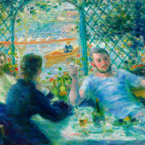 Lunch at the Restaurant Fournaise The Rowers Lunch 1875 by Pierre-Auguste Renoir 100 Jigsaw Puzzle 3D Modell