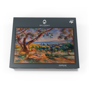 Landscape with Figures near Cagnes (Paysage avec figures environs de Cagnes) 1910 by Pierre-Auguste Renoir 100 Jigsaw Puzzle box view1