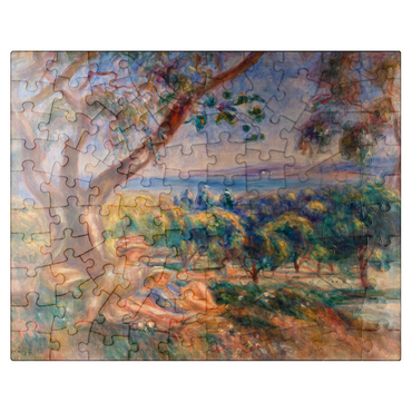 puzzleplate Landscape with Figures near Cagnes (Paysage avec figures environs de Cagnes) 1910 by Pierre-Auguste Renoir 100 Jigsaw Puzzle