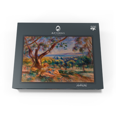 Landscape with Figures near Cagnes (Paysage avec figures environs de Cagnes) 1910 by Pierre-Auguste Renoir 500 Jigsaw Puzzle box view1