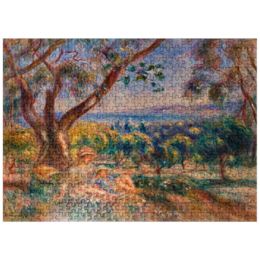 puzzleplate Landscape with Figures near Cagnes (Paysage avec figures environs de Cagnes) 1910 by Pierre-Auguste Renoir 500 Jigsaw Puzzle
