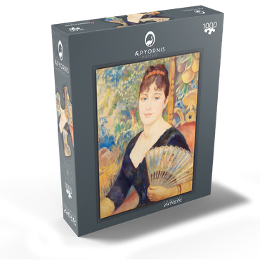 Woman with Fan (Femme à l'éventail) (1886) by Pierre-Auguste Renoir 1000 Jigsaw Puzzle box view1