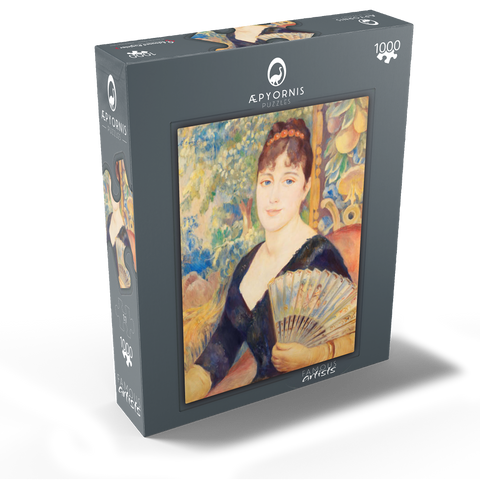 Woman with Fan (Femme à l'éventail) (1886) by Pierre-Auguste Renoir 1000 Jigsaw Puzzle box view1