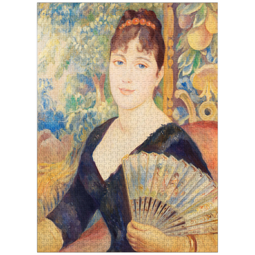 puzzleplate Woman with Fan (Femme à l'éventail) (1886) by Pierre-Auguste Renoir 1000 Jigsaw Puzzle