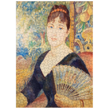 puzzleplate Woman with Fan (Femme à léventail) 1886 by Pierre-Auguste Renoir 500 Jigsaw Puzzle