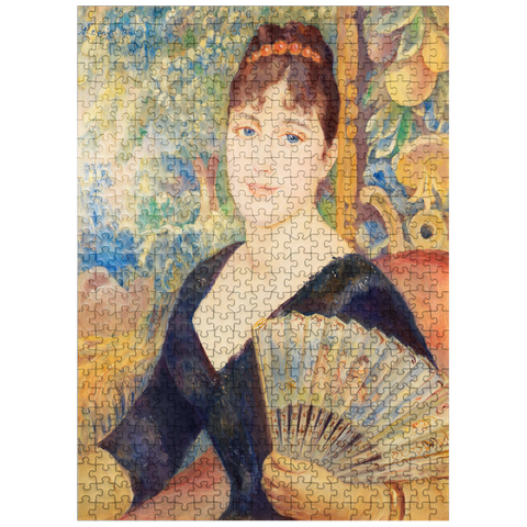 puzzleplate Woman with Fan (Femme à léventail) 1886 by Pierre-Auguste Renoir 500 Jigsaw Puzzle