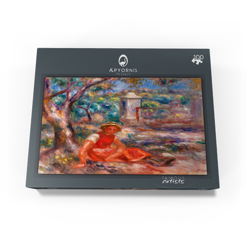 Girl at the Foot of a Tree (Fillette au pied dun arbre) 1914 by Pierre-Auguste Renoir 100 Jigsaw Puzzle box view1