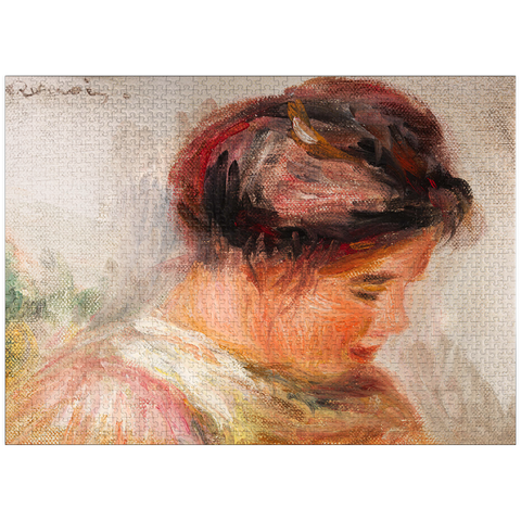 puzzleplate Head of Young Girl (Tête de jeune fille) (1905-1908) by Pierre-Auguste Renoir 1000 Jigsaw Puzzle