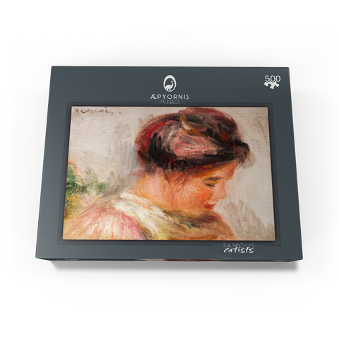 Head of Young Girl (Tête de jeune fille) (1905-1908) by Pierre-Auguste Renoir 500 Jigsaw Puzzle box view1