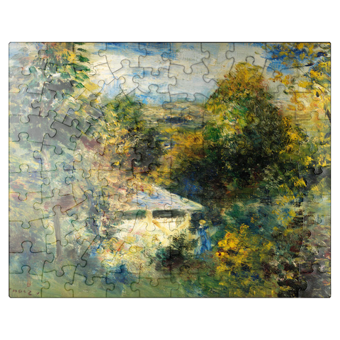 puzzleplate Louveciennes 1872-1873 by Pierre-Auguste Renoir 100 Jigsaw Puzzle