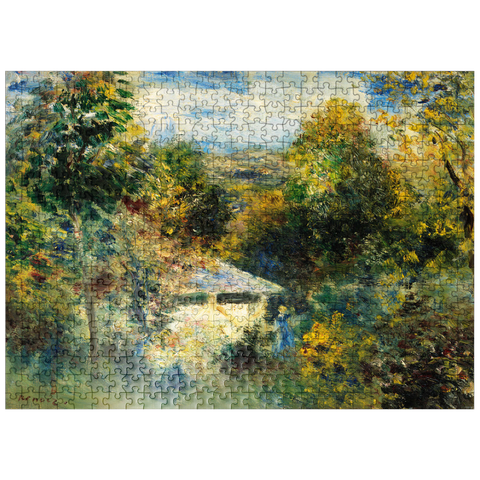 puzzleplate Louveciennes 1872-1873 by Pierre-Auguste Renoir 500 Jigsaw Puzzle