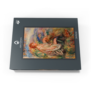 Woman in Tulle Blouse and Black Skirt (Femme en blouse de tulle et en jupe noire dans un paysage) 1917 by Pierre-Auguste Renoir 100 Jigsaw Puzzle box view1