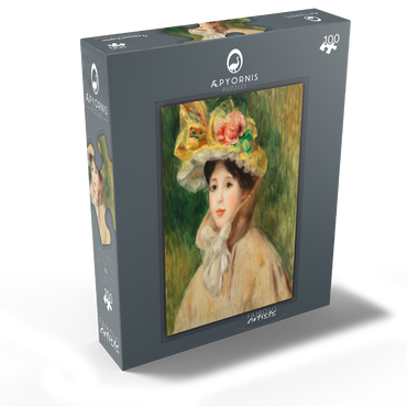 Woman with Capeline (Femme Ã la capeline) early 1890s by Pierre-Auguste Renoir 100 Jigsaw Puzzle box view1