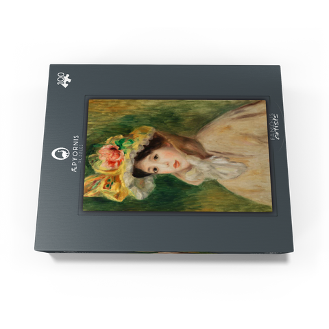 Woman with Capeline (Femme Ã la capeline) early 1890s by Pierre-Auguste Renoir 100 Jigsaw Puzzle box view1