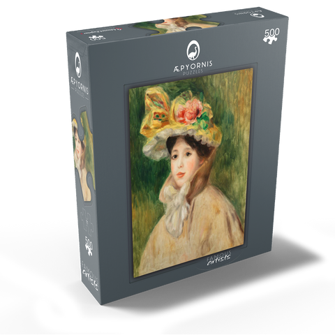 Woman with Capeline (Femme Ã la capeline) early 1890s by Pierre-Auguste Renoir 500 Jigsaw Puzzle box view1