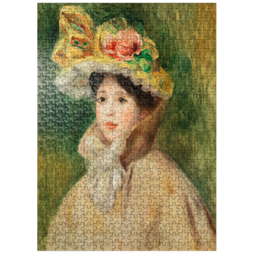 puzzleplate Woman with Capeline (Femme Ã la capeline) early 1890s by Pierre-Auguste Renoir 500 Jigsaw Puzzle