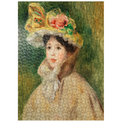 puzzleplate Woman with Capeline (Femme Ã la capeline) early 1890s by Pierre-Auguste Renoir 500 Jigsaw Puzzle