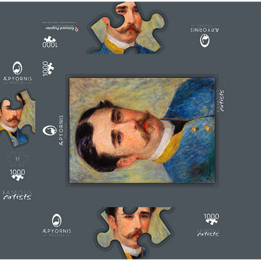 Portrait of a Man (Monsieur Charpentier) (1879) by Pierre-Auguste Renoir 1000 Jigsaw Puzzle box 3D Modell