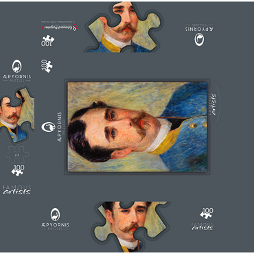 Portrait of a Man (Monsieur Charpentier) 1879 by Pierre-Auguste Renoir 100 Jigsaw Puzzle box 3D Modell