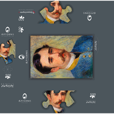 Portrait of a Man (Monsieur Charpentier) 1879 by Pierre-Auguste Renoir 500 Jigsaw Puzzle box 3D Modell