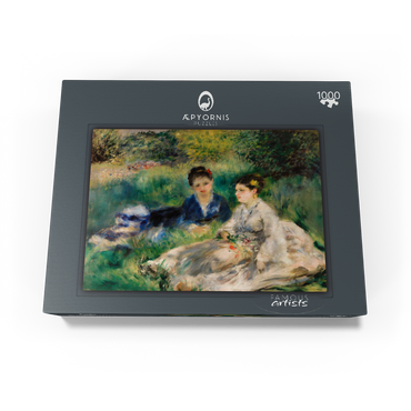 On the Grass (Jeunes femmes assises dans l'herbe) (1873) by Pierre-Auguste Renoir 1000 Jigsaw Puzzle box view1