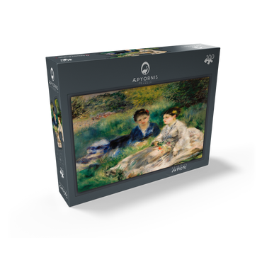 On the Grass (Jeunes femmes assises dans lherbe) 1873 by Pierre-Auguste Renoir 100 Jigsaw Puzzle box view1