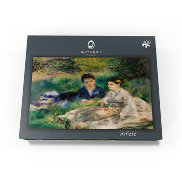 On the Grass (Jeunes femmes assises dans lherbe) 1873 by Pierre-Auguste Renoir 100 Jigsaw Puzzle box view1