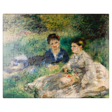 puzzleplate On the Grass (Jeunes femmes assises dans lherbe) 1873 by Pierre-Auguste Renoir 100 Jigsaw Puzzle