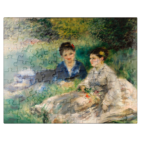 puzzleplate On the Grass (Jeunes femmes assises dans lherbe) 1873 by Pierre-Auguste Renoir 100 Jigsaw Puzzle