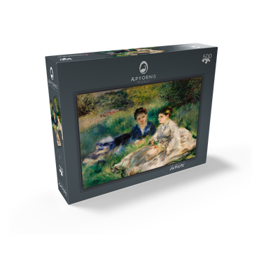 On the Grass (Jeunes femmes assises dans lherbe) 1873 by Pierre-Auguste Renoir 500 Jigsaw Puzzle box view1