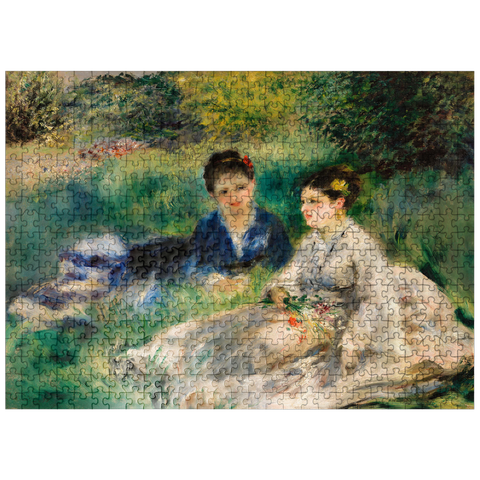 puzzleplate On the Grass (Jeunes femmes assises dans lherbe) 1873 by Pierre-Auguste Renoir 500 Jigsaw Puzzle