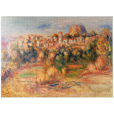 puzzleplate Landscape, La Gaude (Paysage, La Gaude) (1910) by Pierre-Auguste Renoir 1000 Jigsaw Puzzle